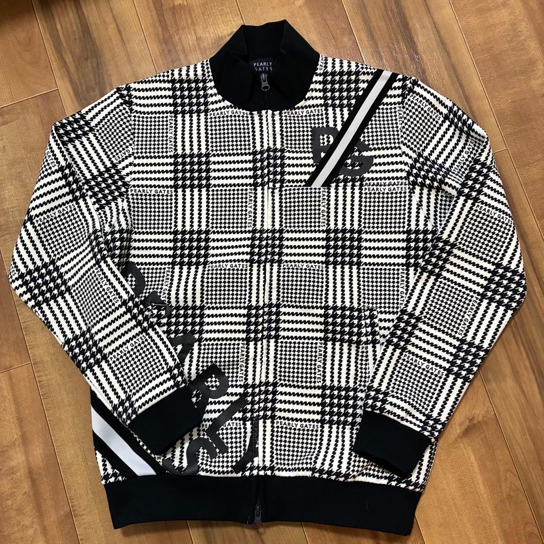 PEARLY GATES エアクッション フルジップジャケット グレンチェック PEARLY GATES (パーリーゲイツ) ゴルフウェア(トップス) メンズ SIZE M