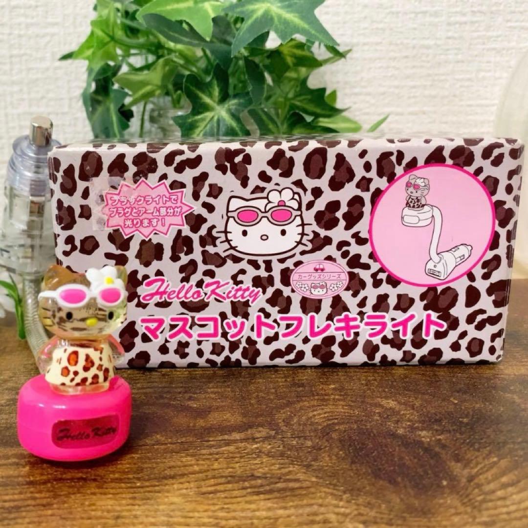 J*_様 ⭐︎希少激レア⭐︎日焼けキティ　ハイビスカス　ヒョウ柄マスコットフレキ