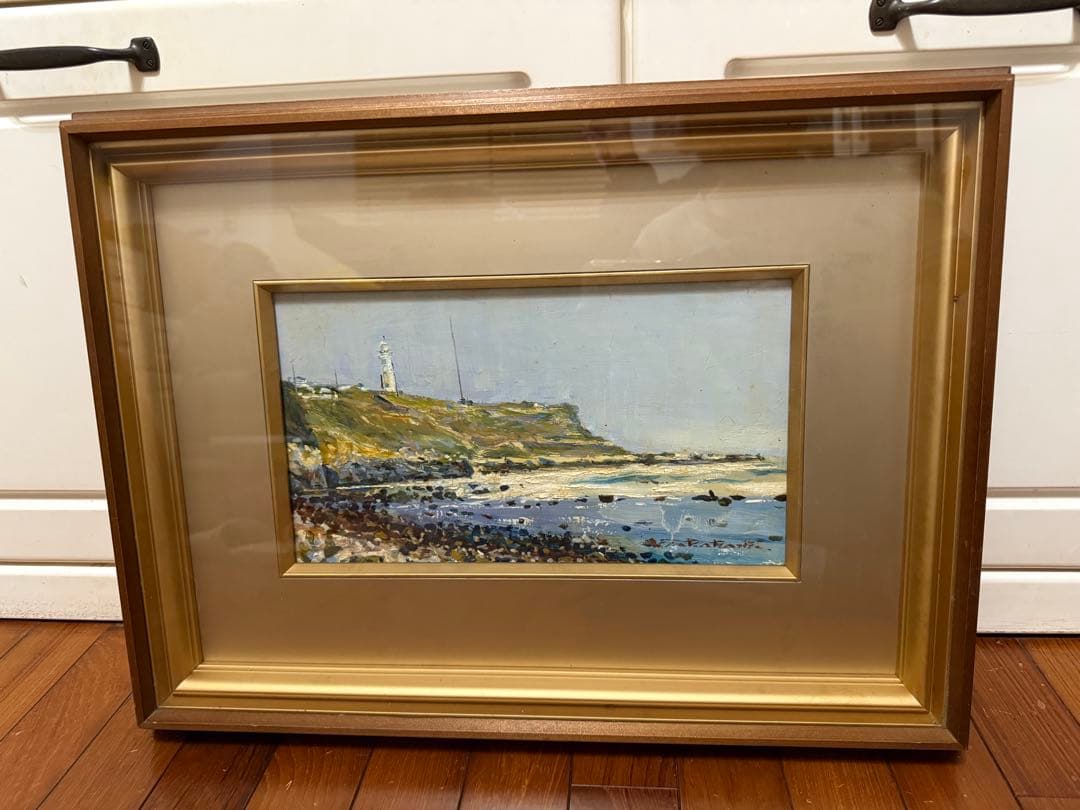 46.「燈台」髙橋一善 油絵