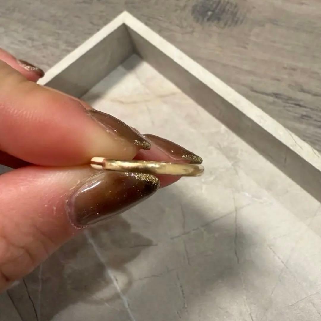 スタージュエリー K10 ダイヤ リング エナメル 0.004 10〜11号