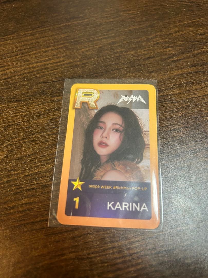 aespa rich man popup ゲーム トレカ カリナ - メルカリ