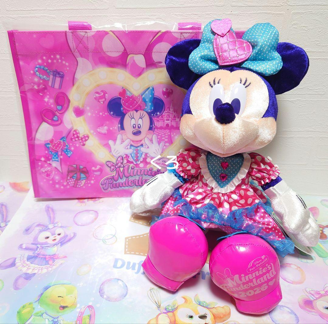 タグ付❤ディズニー♡パルパルーザ❤ミニー ファンダーランド❤ぬいぐるみ＆バッグ