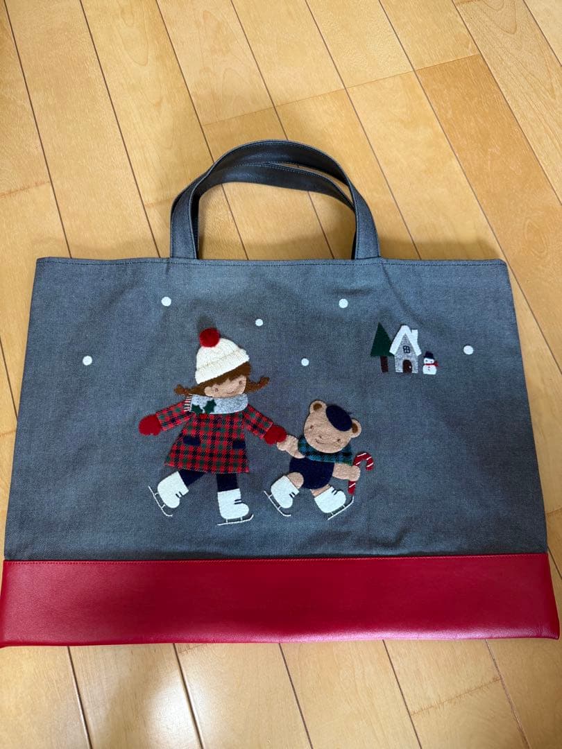 ファミリア　デニムバッグ　クリスマス