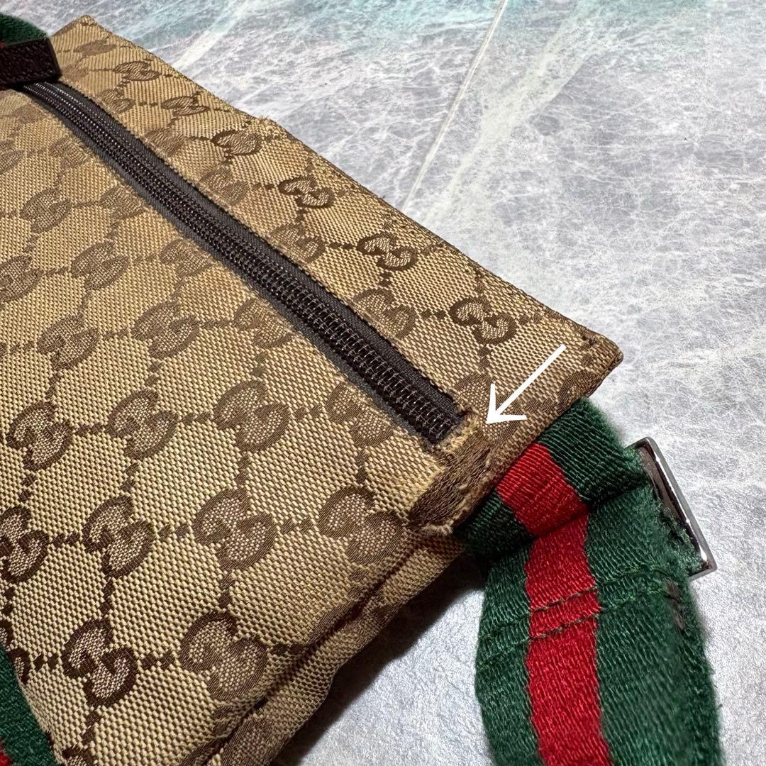 ⭐︎グッチ⭐︎ ボディバッグ ウエストポーチ GG キャンバス 162962