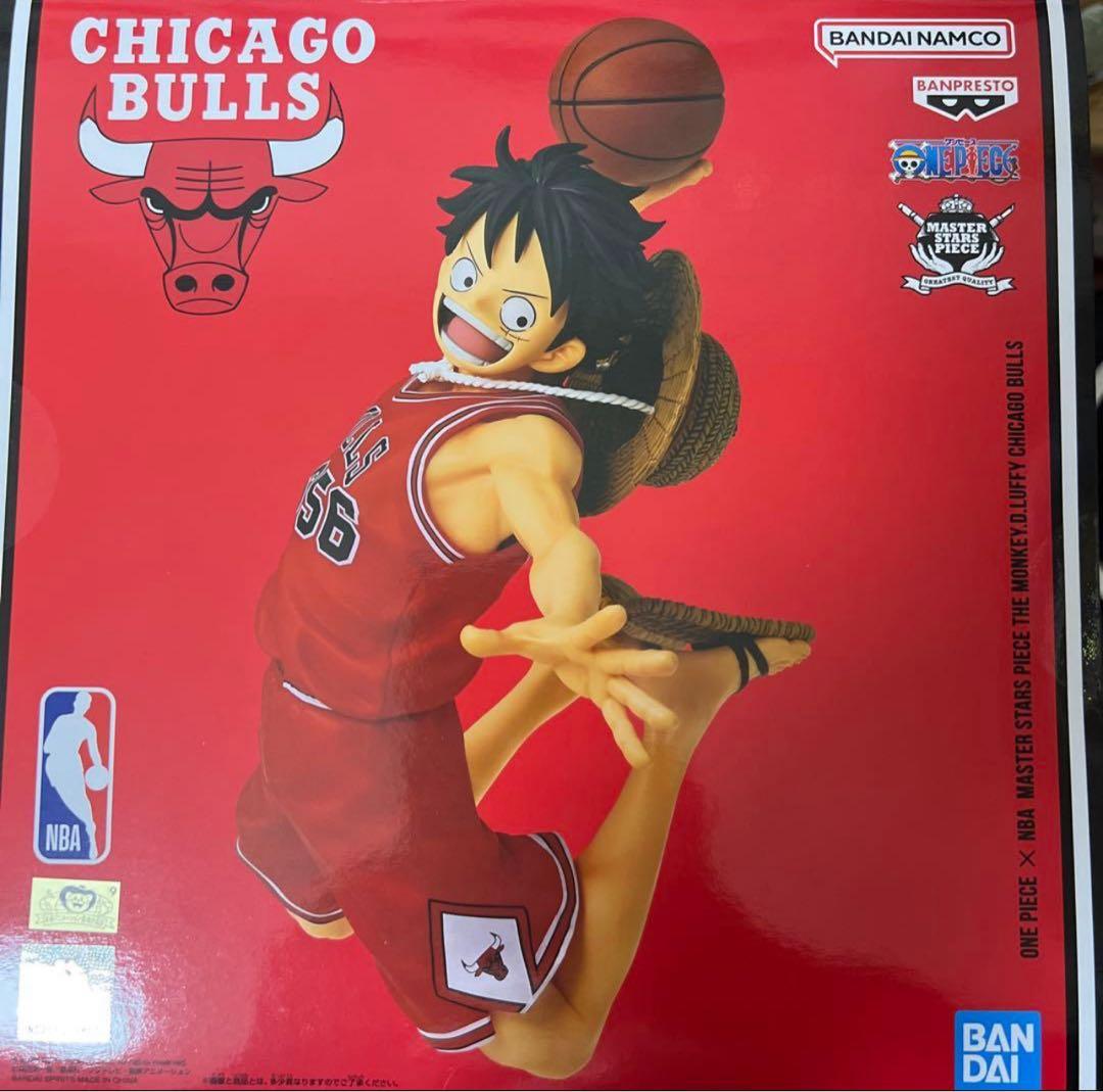 ワンピースベースショップ　ルフィ　フィギュア　　NBA シカゴブルズ