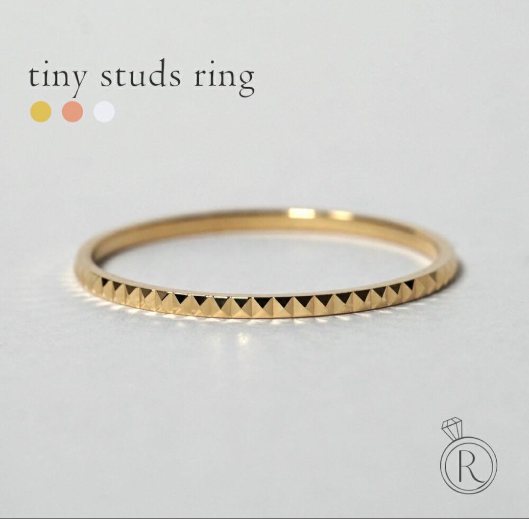 保証書付きRAPA K18タイニー スタッズ リング 保証書付きRAPA K18タイニー スタッズ リング - メルカリ