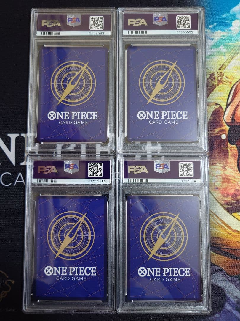 PSA10 連番】 手配書 バギー、シャンクス、ティーチ、ルフィ 4連番