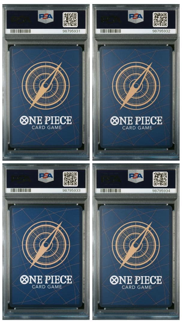 PSA10 連番】 手配書 バギー、シャンクス、ティーチ、ルフィ 4連番