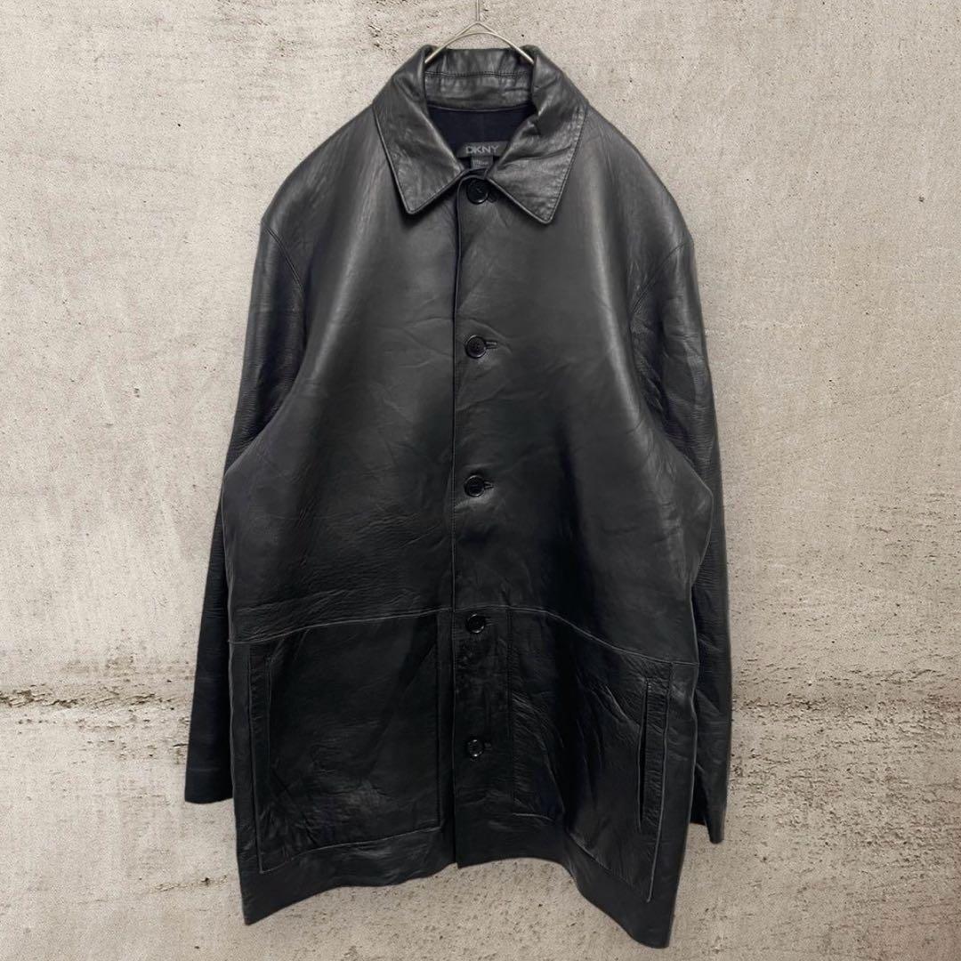 dkny レザージャケット レザーコート 90s 00s archive DKNY（ダナ・キャラン・ニューヨーク） 【値下げ】DKNY(DONNA KARAN