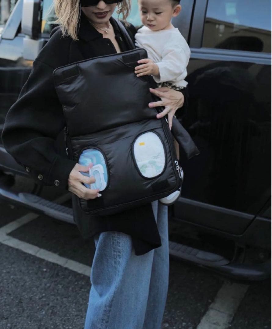 calin カラン マザーズバッグ　-BLK-