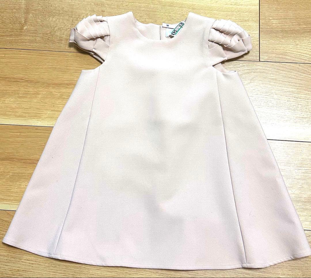 最終値下YOKO CHAN PETITE ピンクベージュドレス90cm95cm