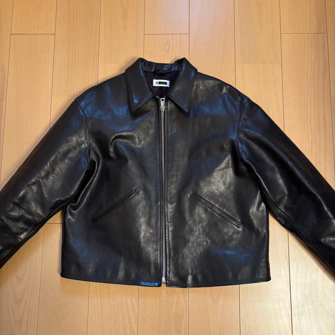 H BEAUTY&YOUTH ホースレザー　70s スポーツジャケット　L