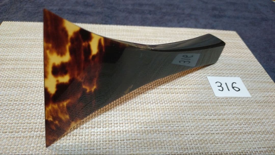 三味線バチ【送料無料】316天然素材　黒水牛