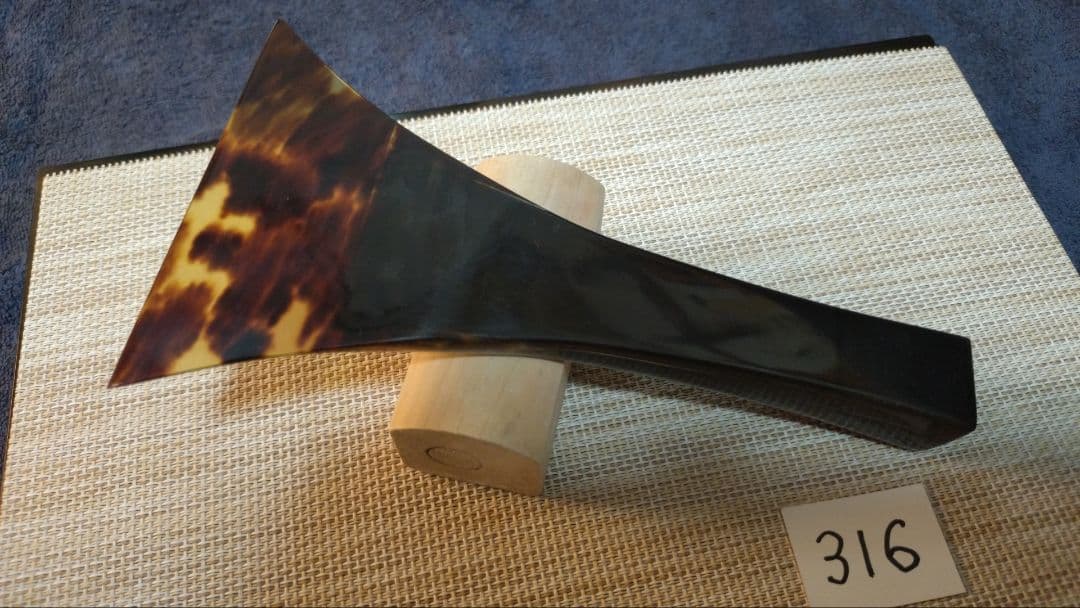 三味線バチ【送料無料】316天然素材 黒水牛