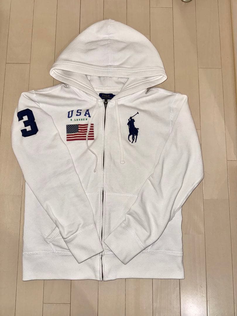 POLO RALPH LAUREN ビッグポニー USA ジップパーカー S