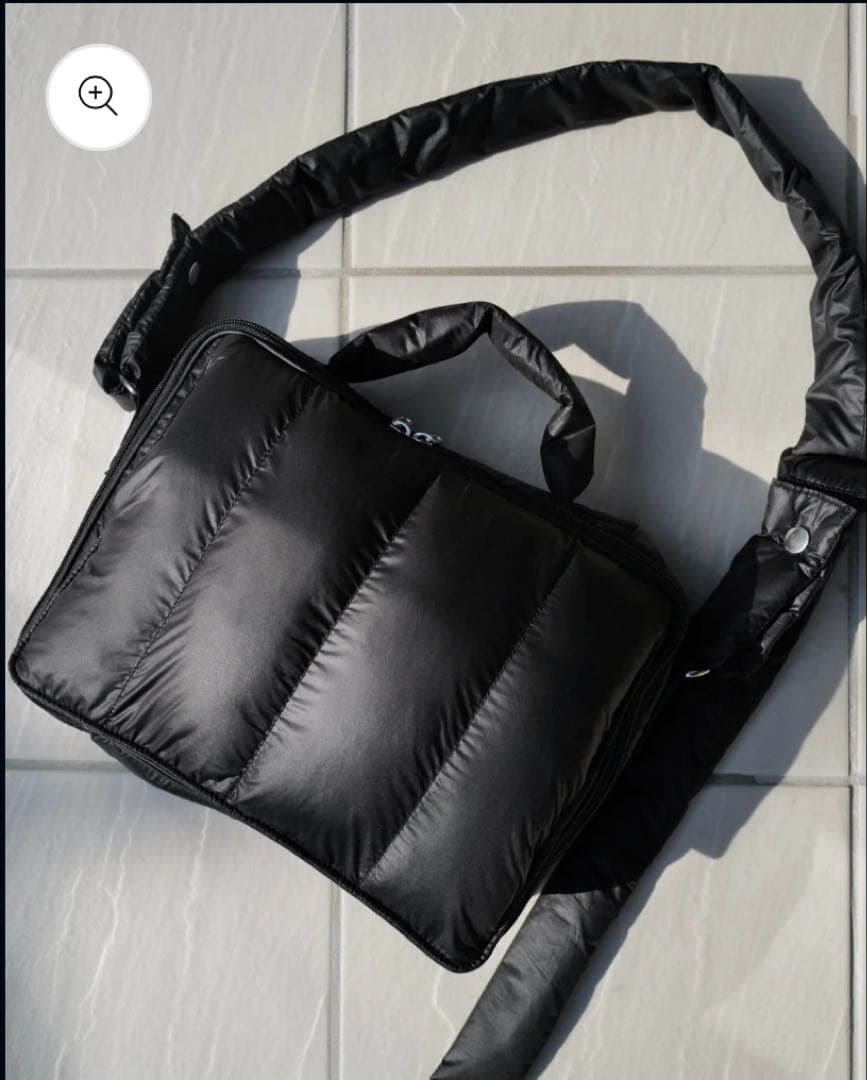 バッグ Calin quilted mothers pouch bag -BLK-