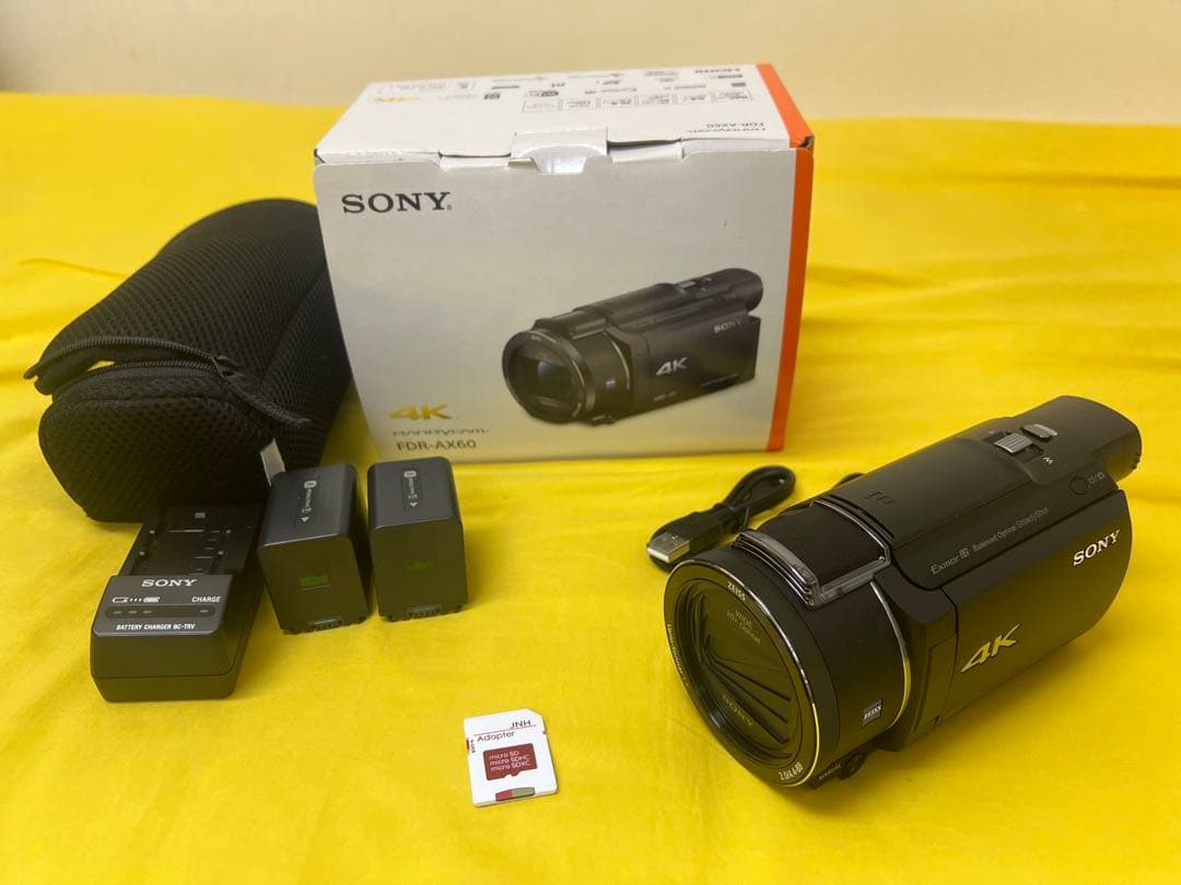 【ちるちん】SONY FDR-AX60ビデオカメラ本体 予備バッテリー