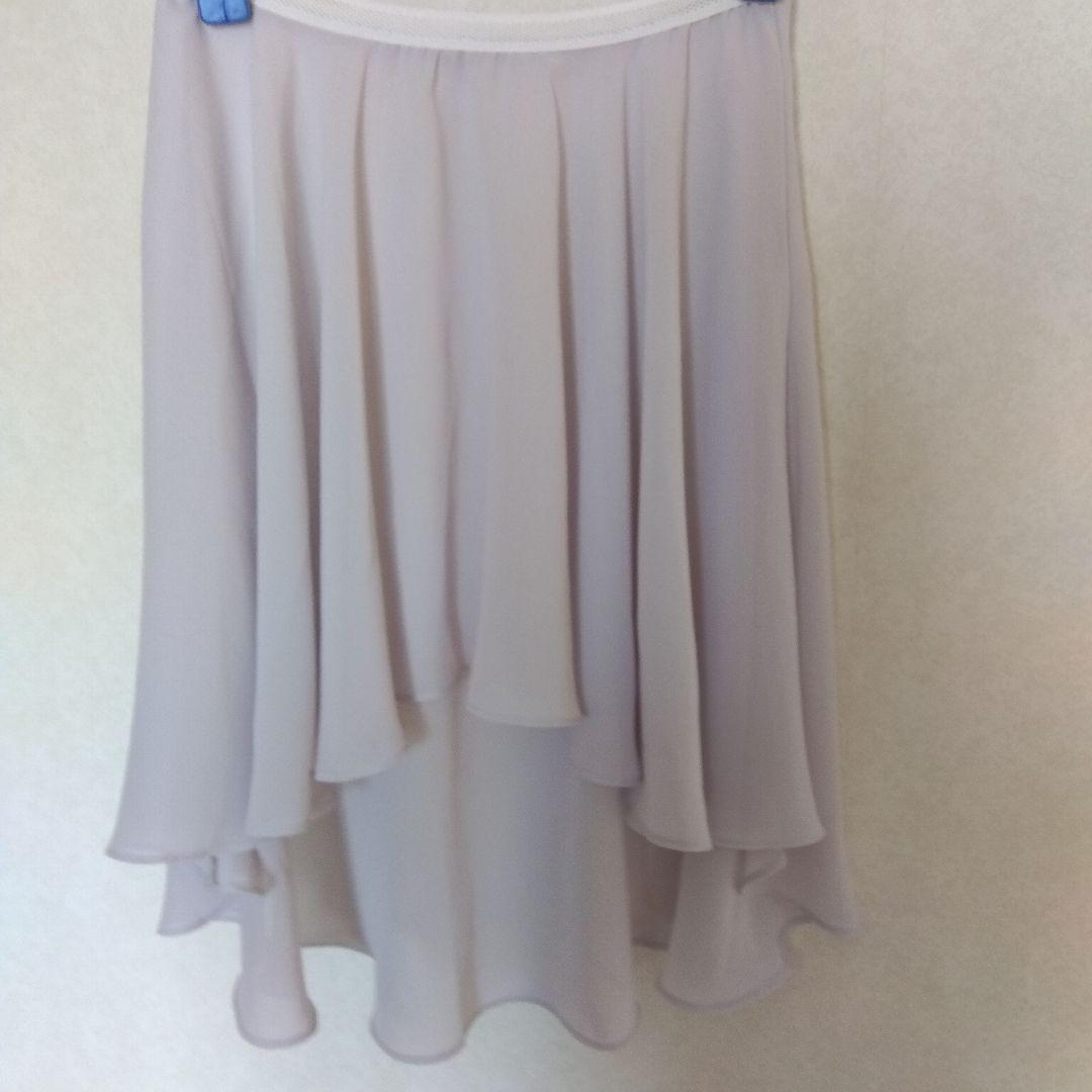 stina バレエスカート ライトグレー stina / pull-on skirt / light gray