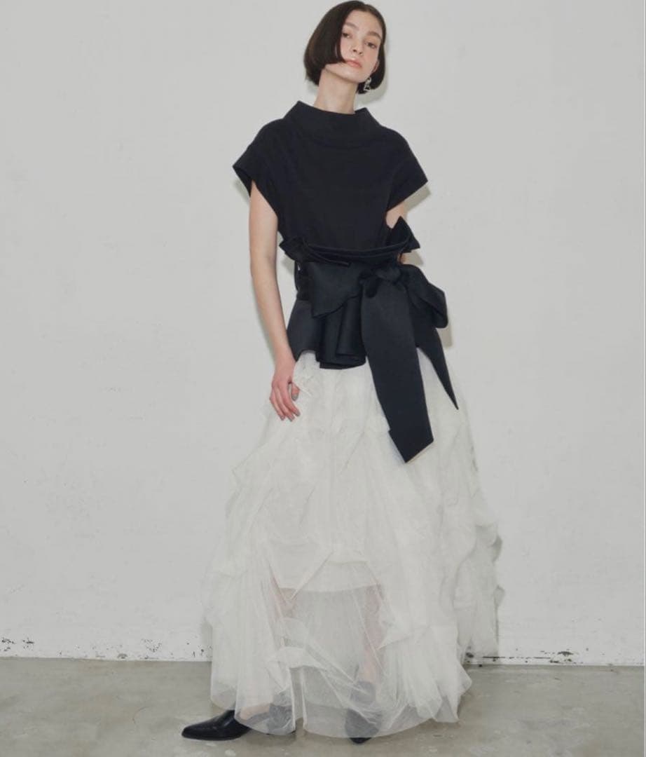 【最終値下げ】ラベルエチュード　チュールスカート LA BELLE ETUDE（ラベルエチュード） スカート ギャザーボリューム