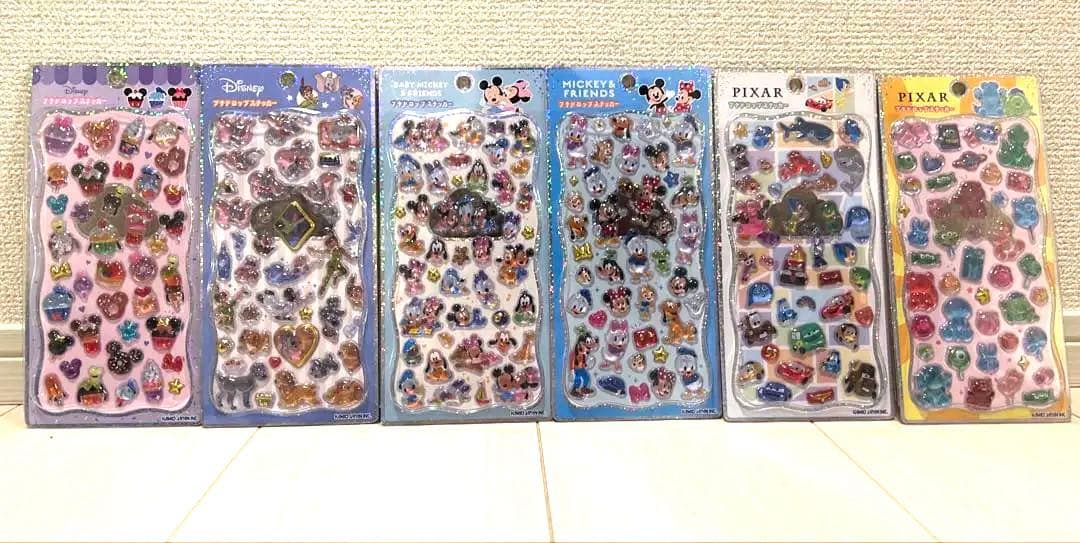 プチドロップステッカー ディズニー　ピクサー　スイーツ　まとめ売り