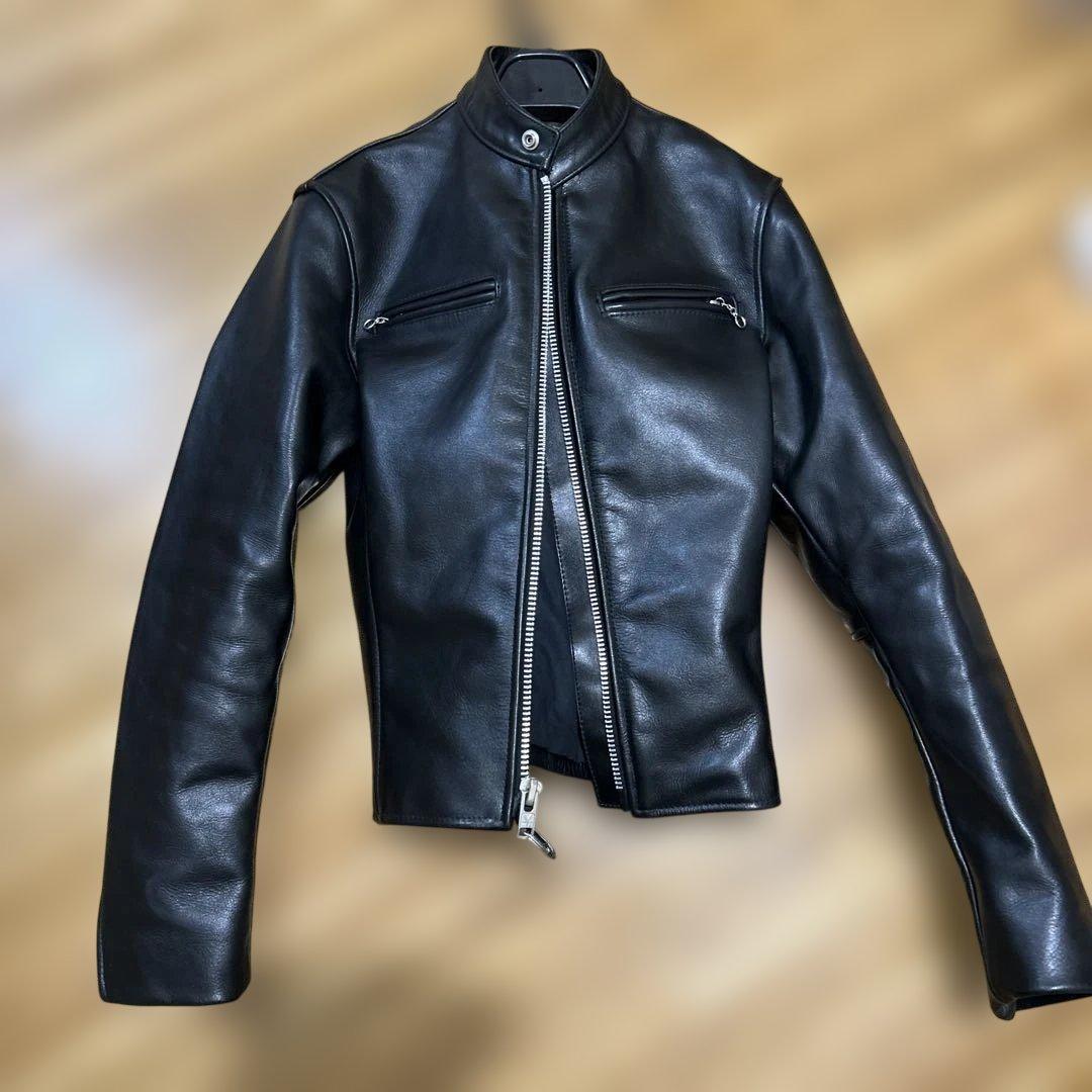 休*k様 レザーブラック シングルライダースジャケット