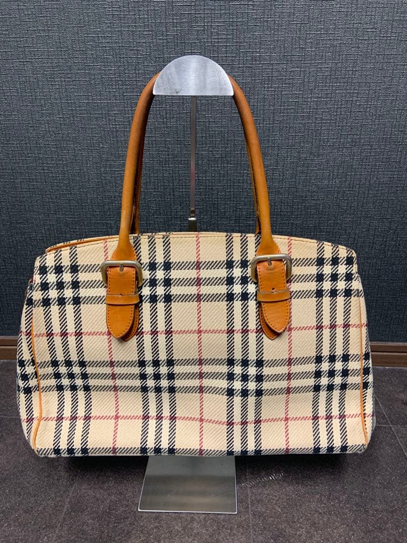 BURBERRY ノバチェック ボストンバッグ BURBERRY バーバリー ノバチェック ボストンバッグ キャンバス