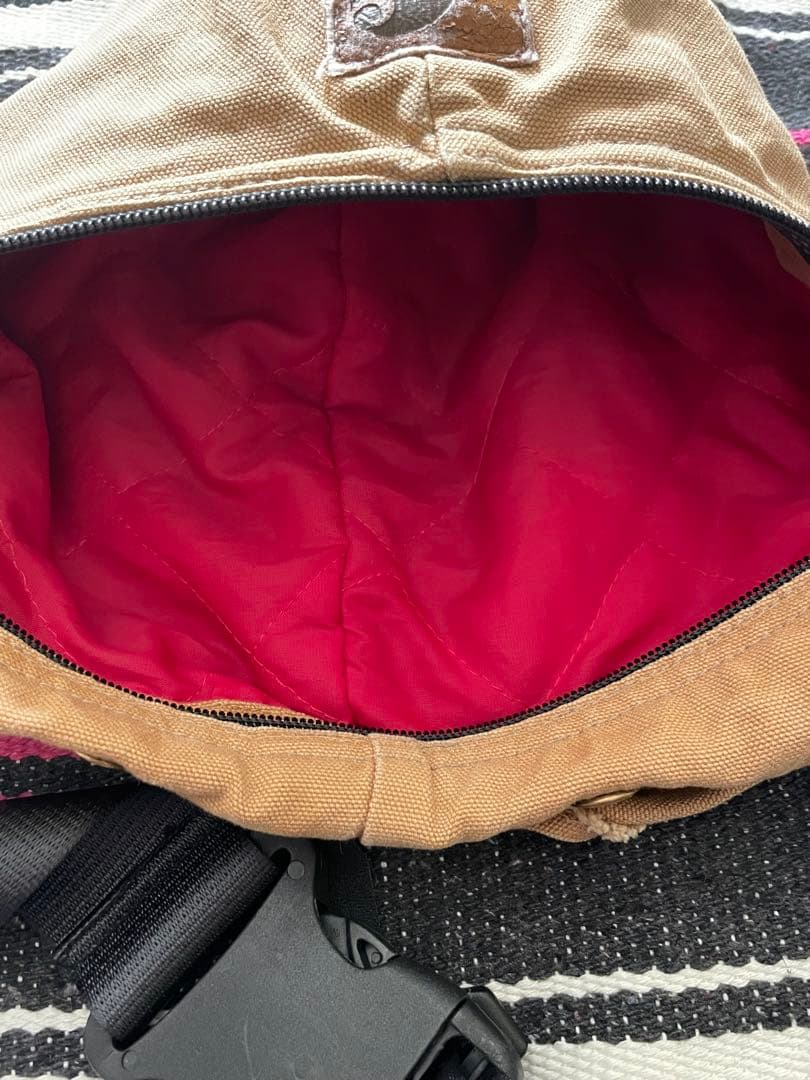 US アス三軒茶屋 カーハート Carharttリメイク ウエストバッグ 革タグ