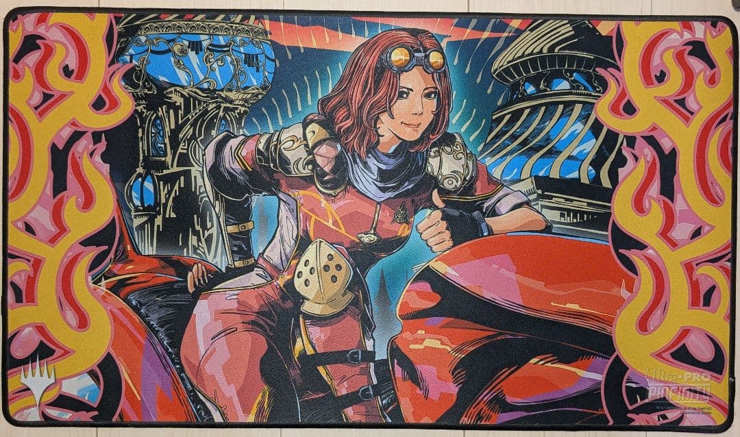 未使用】灯を追う者、チャンドラ プレイマット スリーブ デッキ