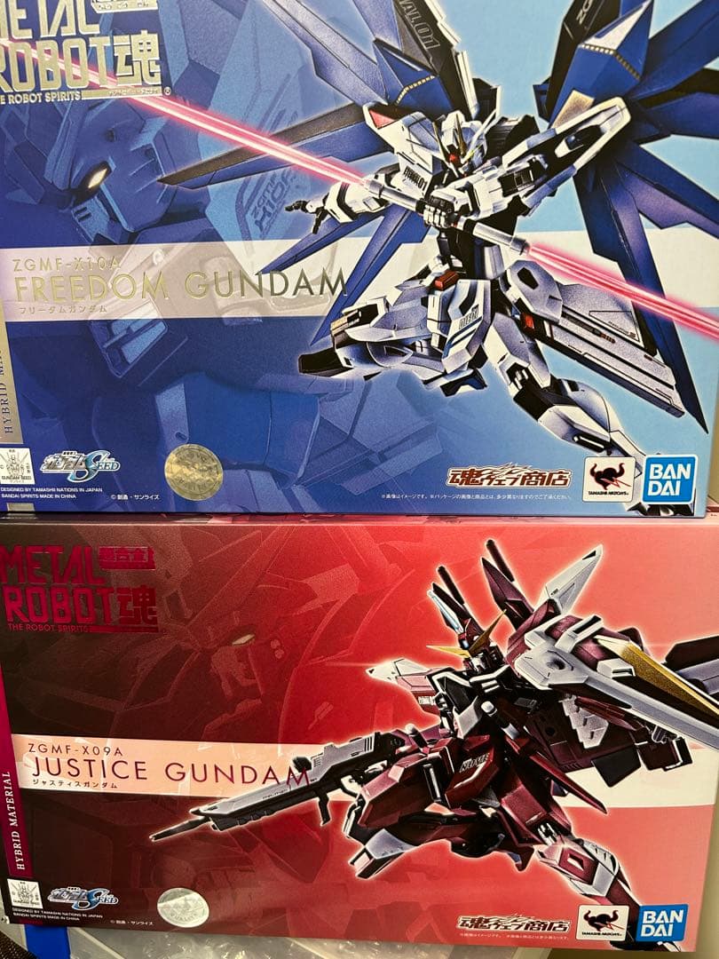 2体 L ROBOT魂 フリーダムガンダム & ジャスティスガンダム
