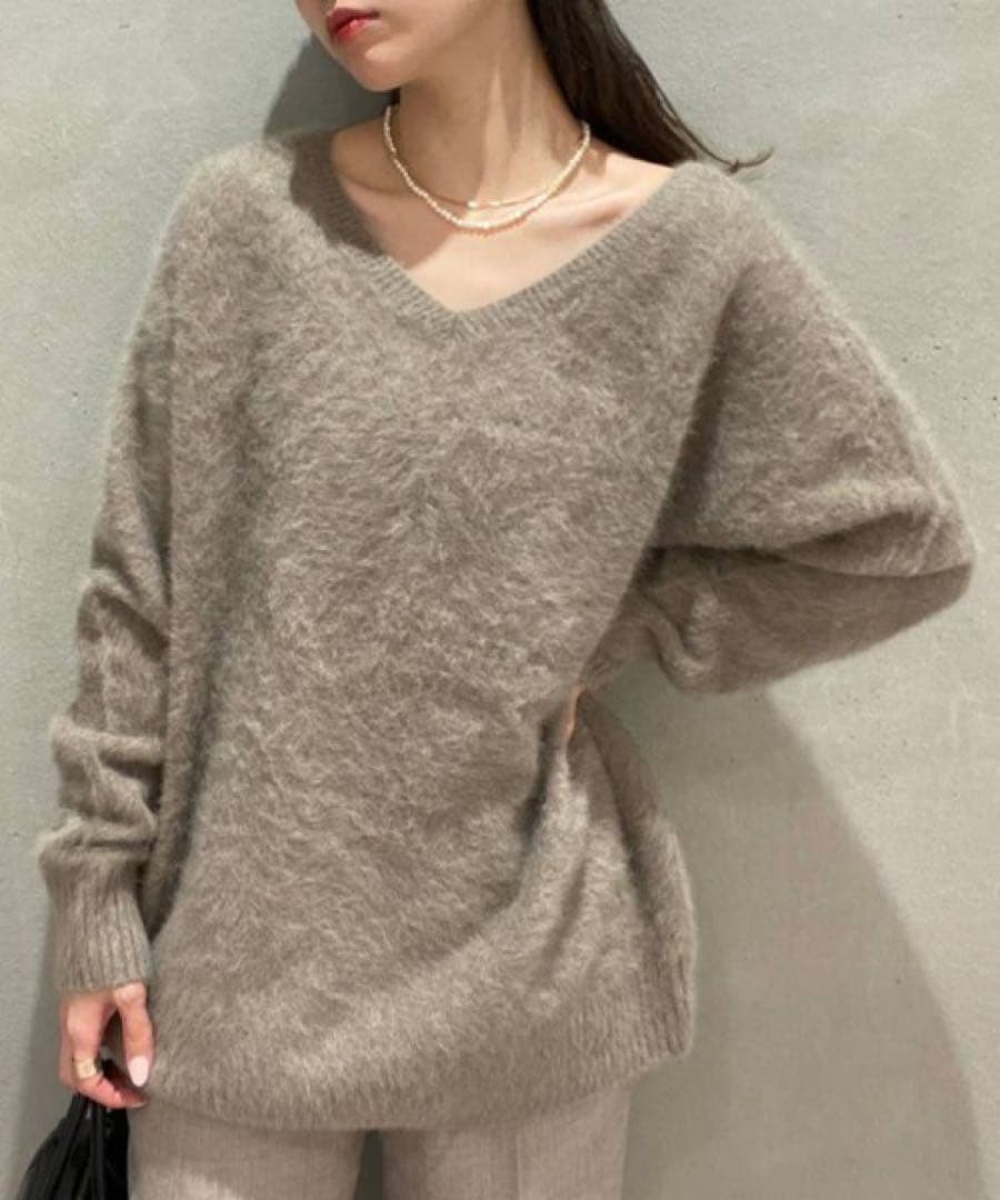 バビロン BABYLONE FOX カシミヤ2WAYプルオーバー ニット - メルカリ