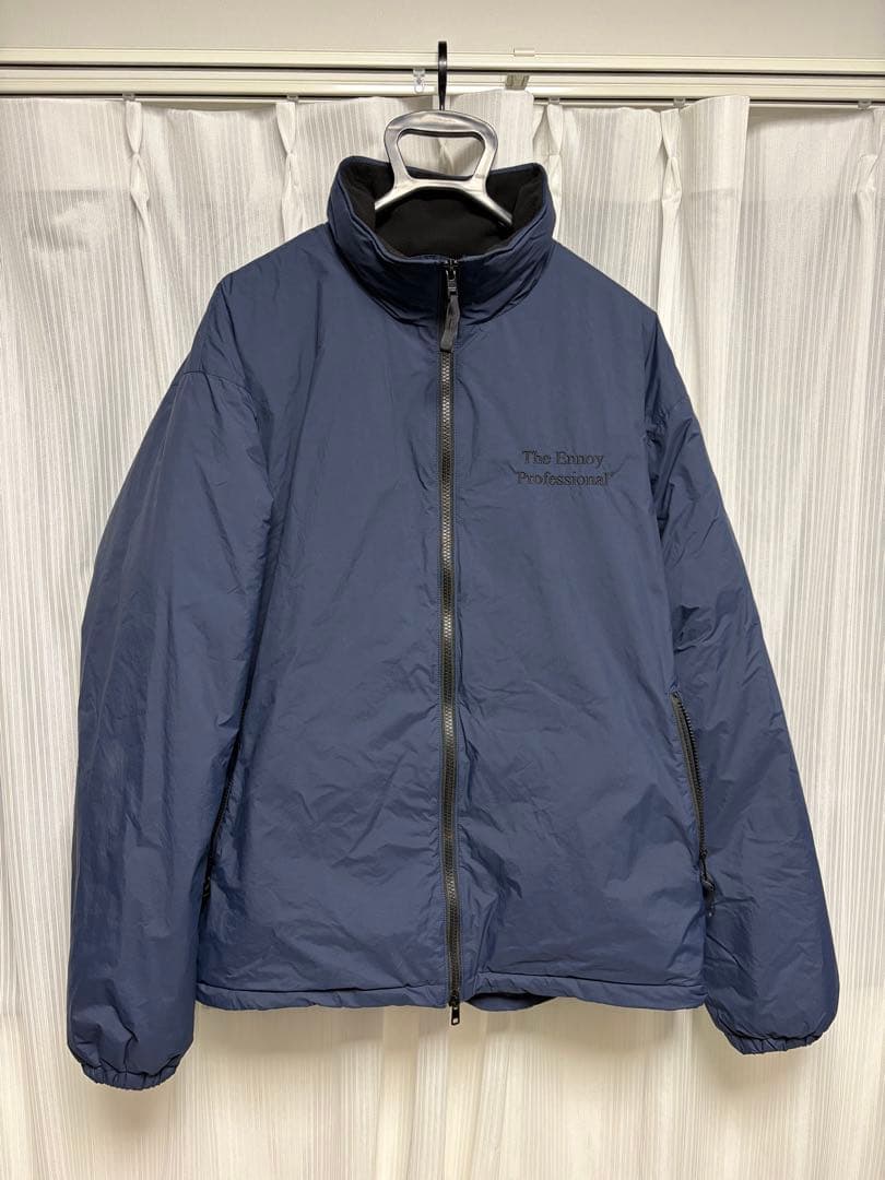 ENNOY エンノイ　中綿シャカシャカ　セットアップ　ネイビー　L