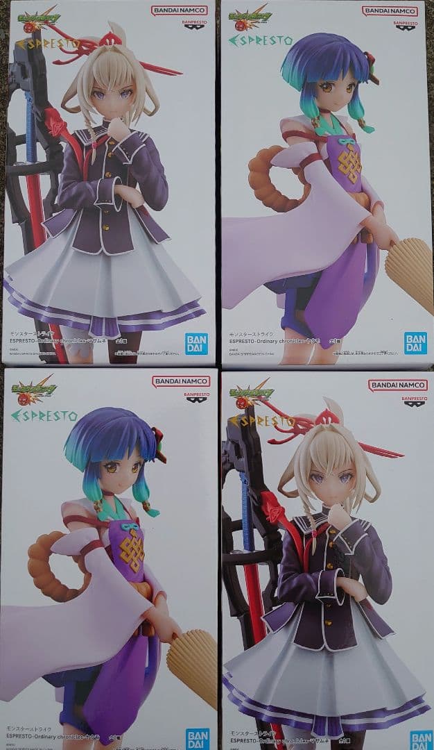 namco限定ESPRESTO モンスト　ヤクモ　マサムネフィギュア 4体セット