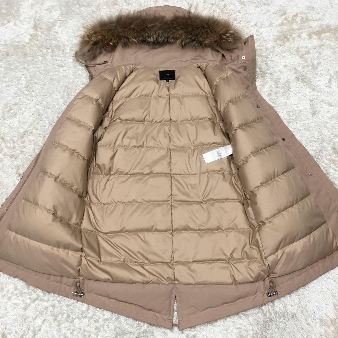 23区 ダウン モッズコート ミリタリー フーデット ファー コート