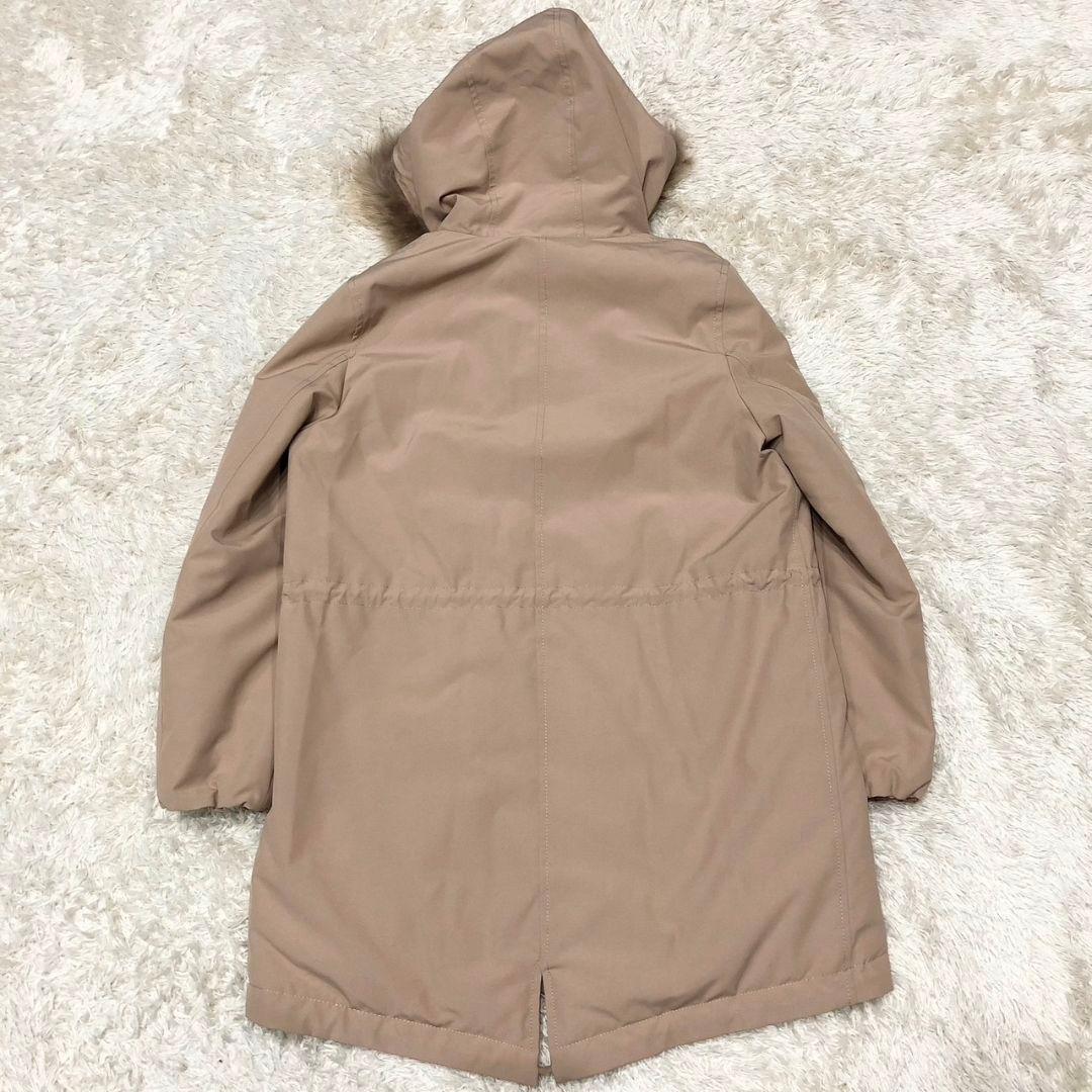 23区 ダウン モッズコート ミリタリー フーデット ファー コート