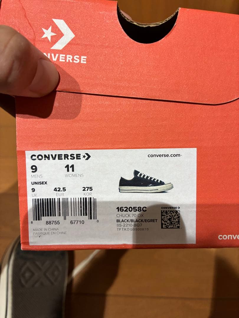CONVERSE CT70 27.5cm ブラック チャックテイラー