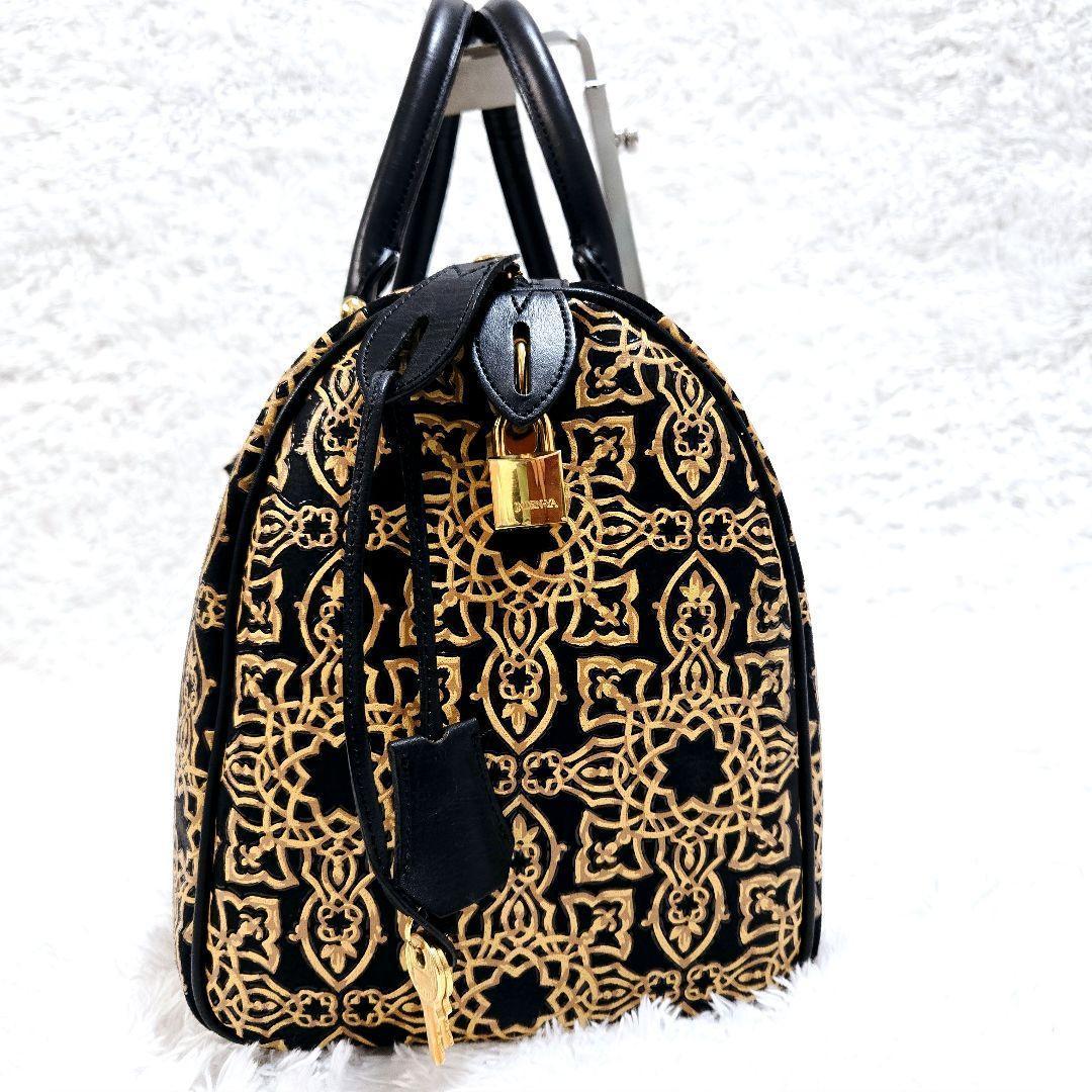 限定値下☆【希少】印傳屋 INDEN-YA キナート ボストンバッグ 鹿革 本