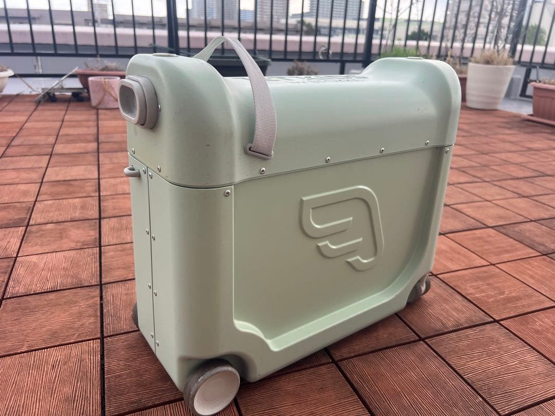 むむ　ジェットキッズ BY ストッケ ベッドボックス（グリーン） 中古 STOKKE ストッケ ジェットキッズ トラベルバンドル / シーグリーン