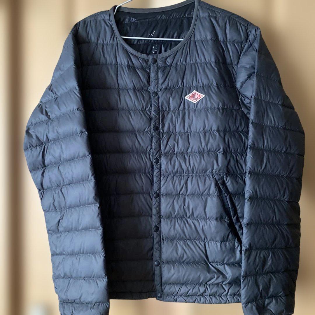 お値下げ　ダークグレー キルティングダウンジャケット