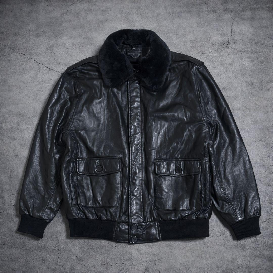 90s vintage leather jacket g1 a2 イタリア 羊革 - メルカリ
