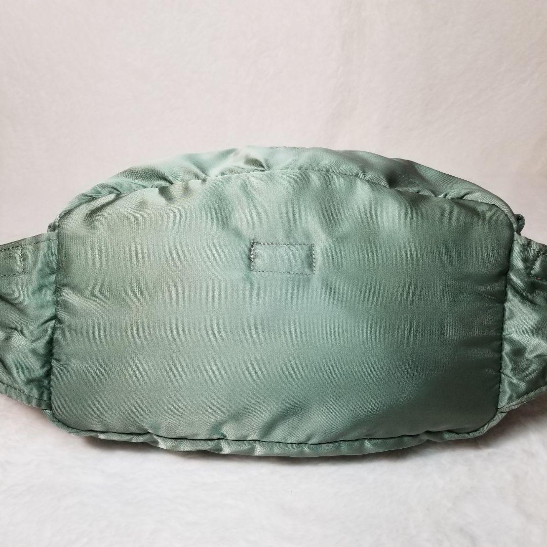 希少 未使用級 廃盤カラー PORTER TANKER ウエストバッグ カーキ