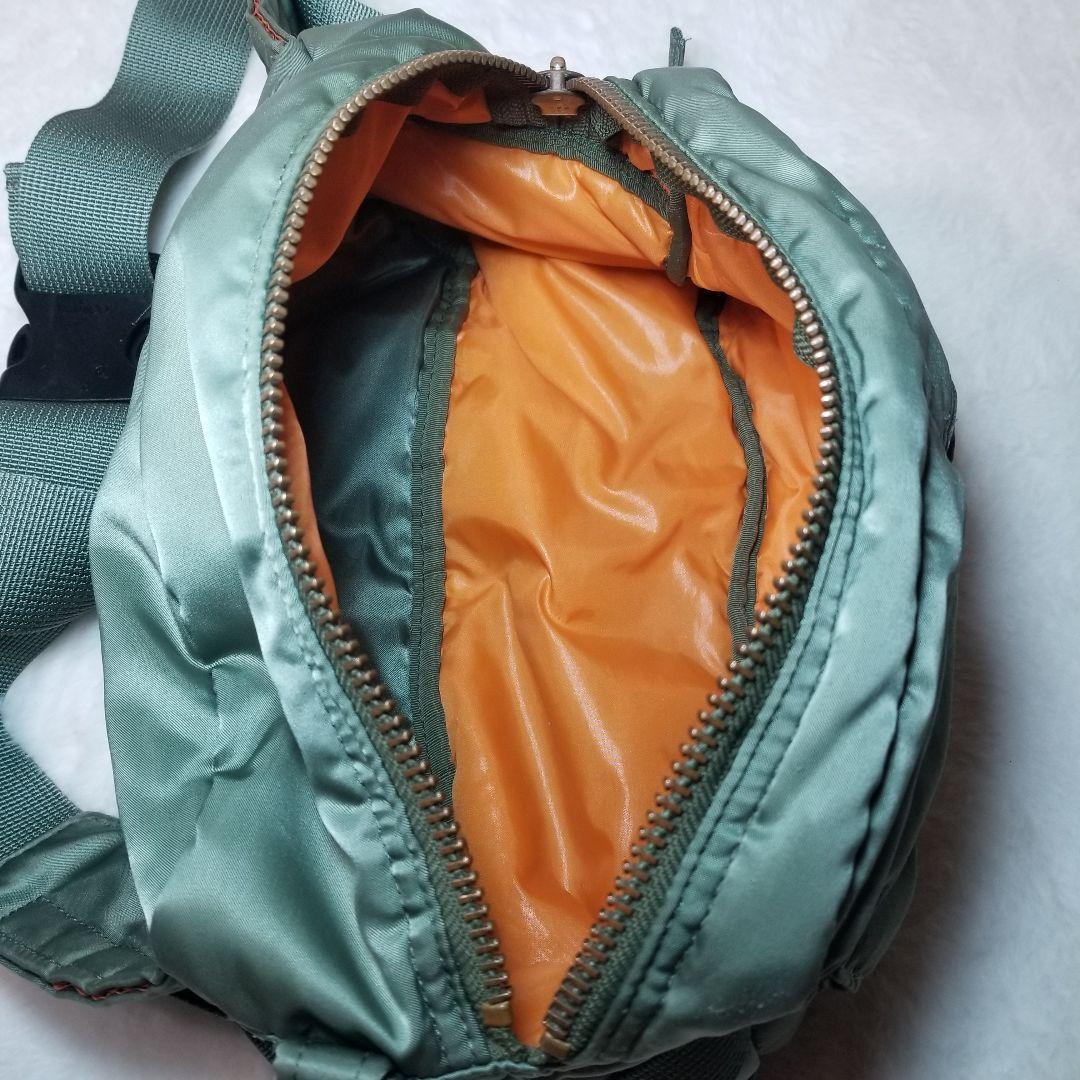 希少 未使用級 廃盤カラー PORTER TANKER ウエストバッグ カーキ