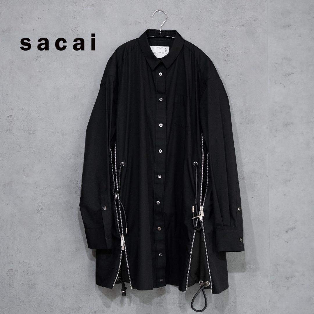 Sacai 19SS Contrast Panel Dress Size 2 黒 Sacai】サカイ『Contrast Panel Dress size2』19-04730 19SS