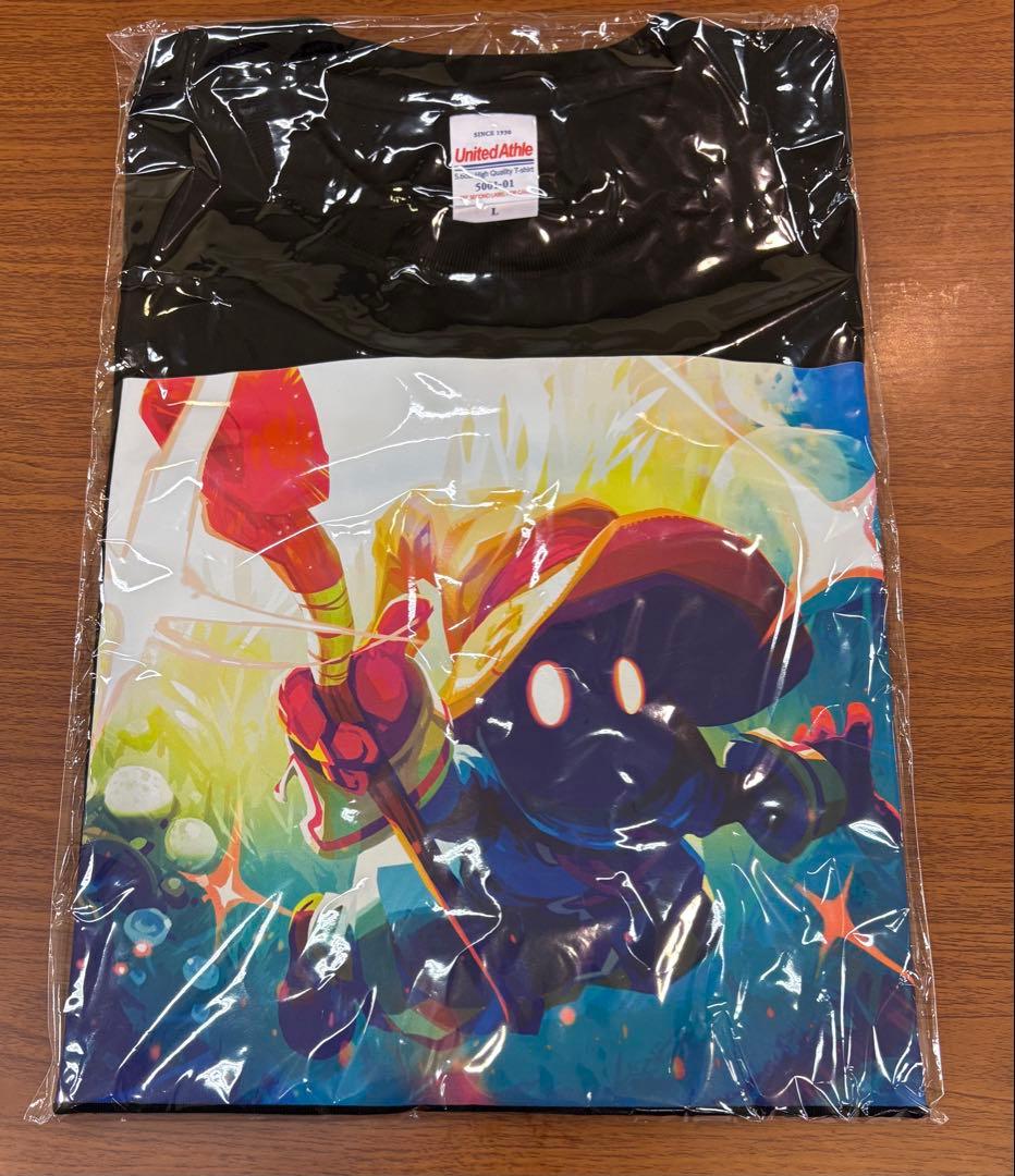 迷える黒魔道士、ビビ　マジック大戦祭　Tシャツ　Lサイズ 321)□ボーダーレス□《迷える黒魔道士、ビビ/Vivi Ornitier》[FIN-BF