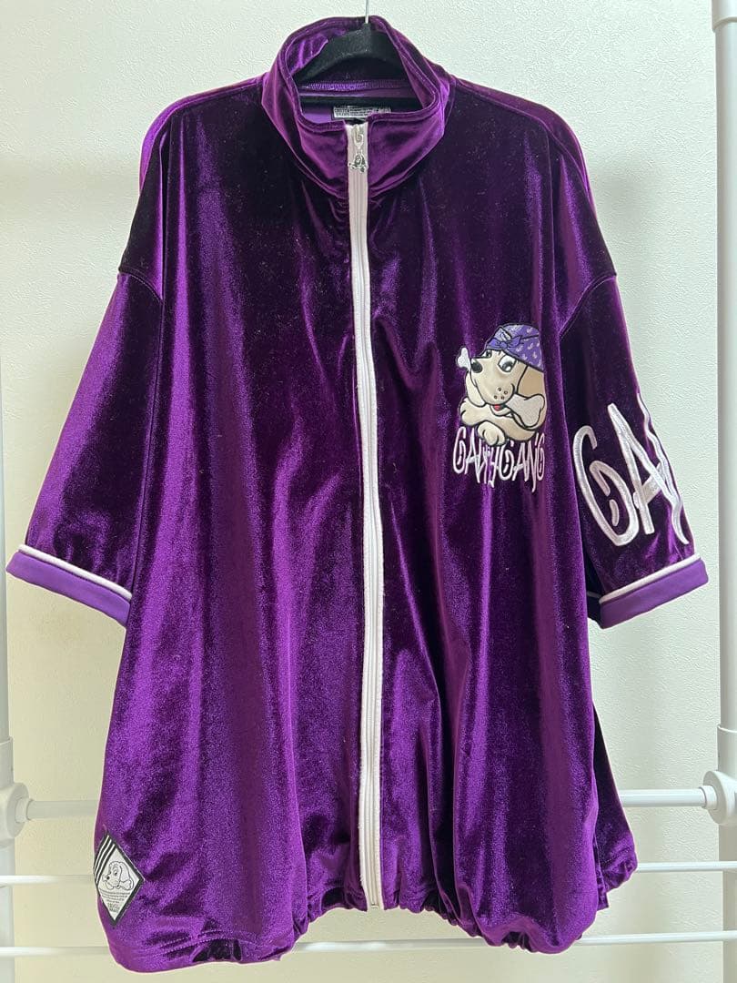 【GALFY】【美品】ベロア 半袖セットアップ 中型犬