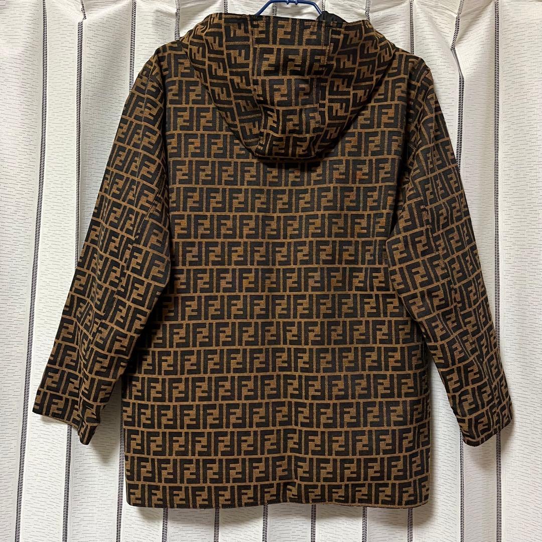 FENDI♡フェンディ ズッカ柄 コート ブルゾン リバーシブル フード付き