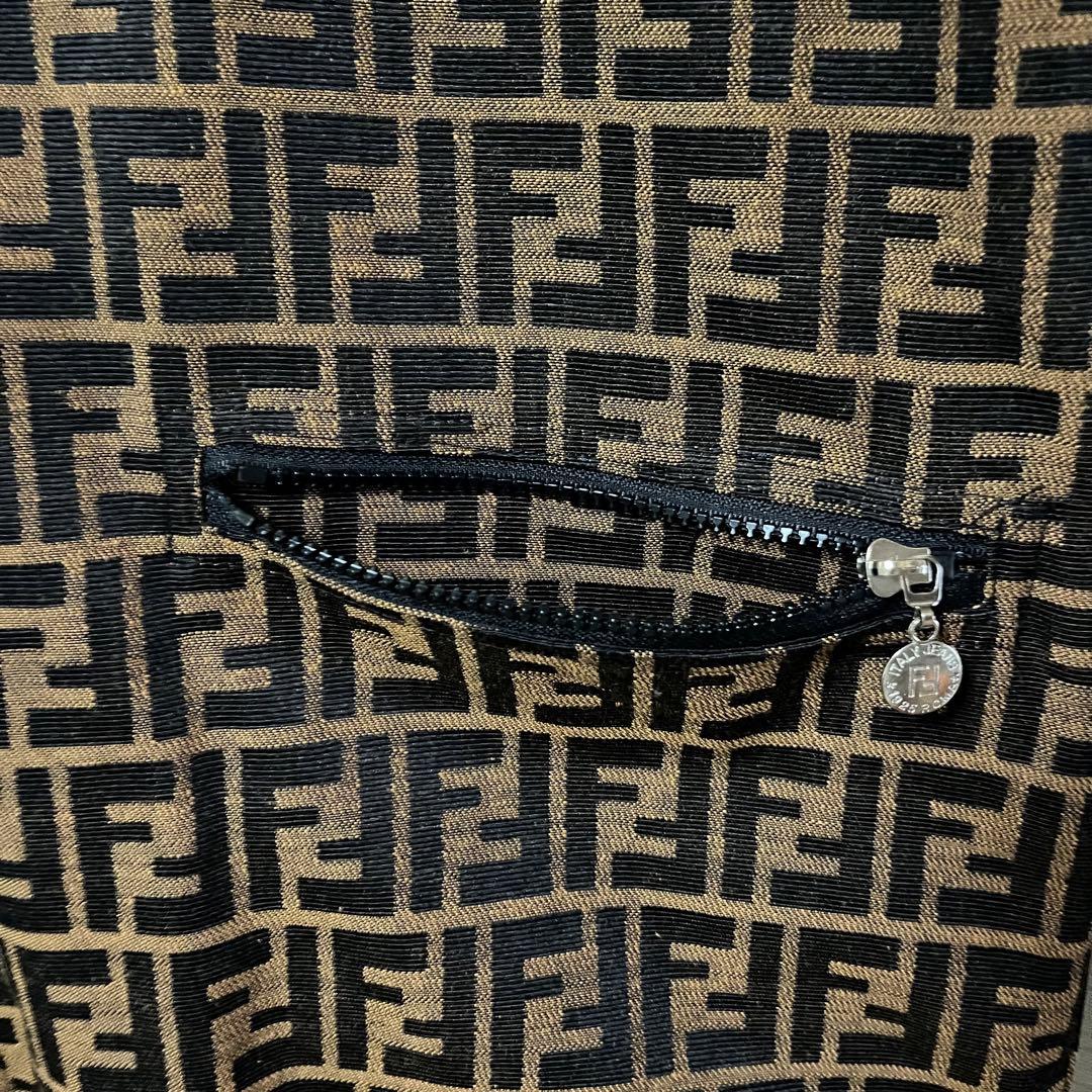 FENDI♡フェンディ ズッカ柄 コート ブルゾン リバーシブル フード付き