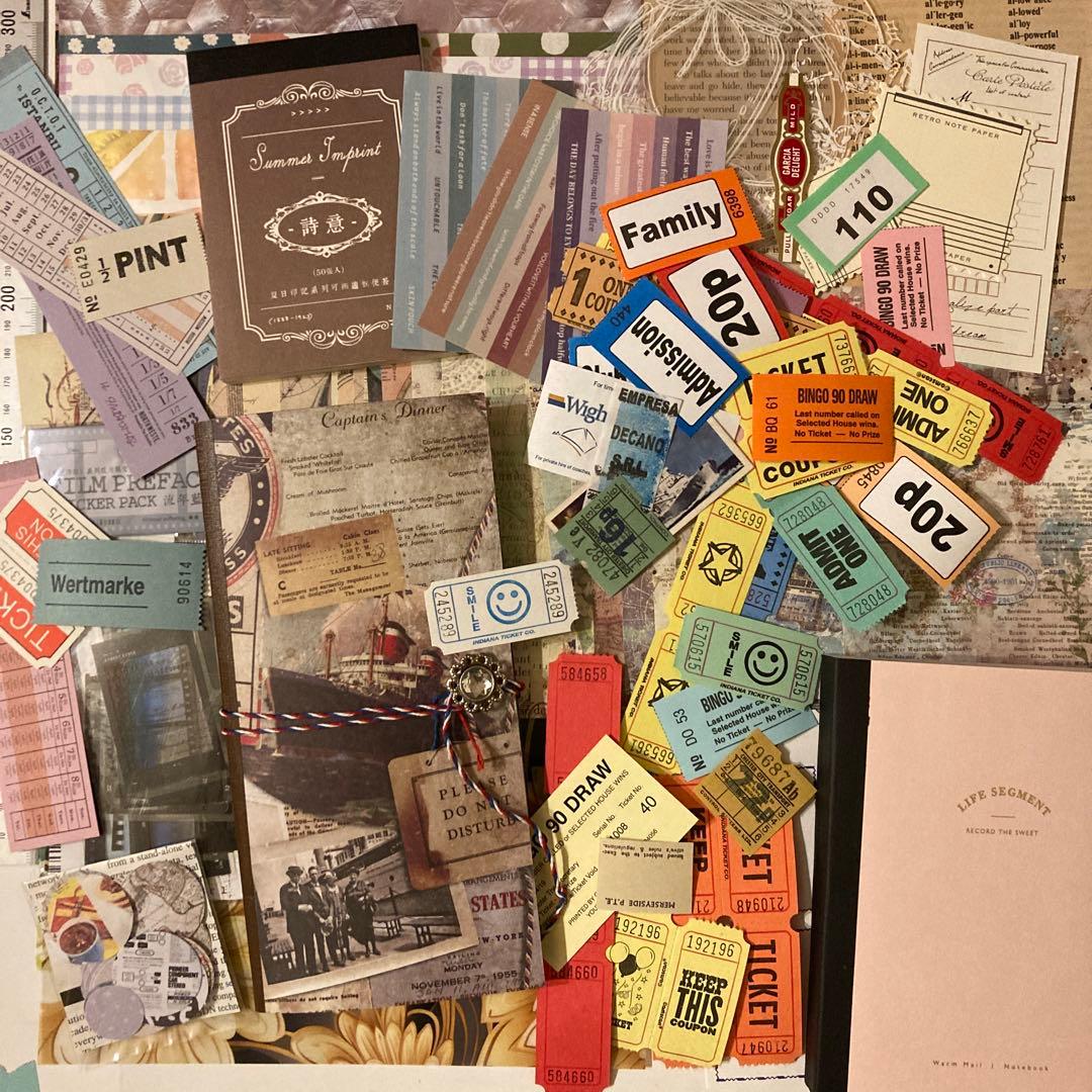 ジャンクジャーナル 紙モノ コラージュ素材 - メルカリ