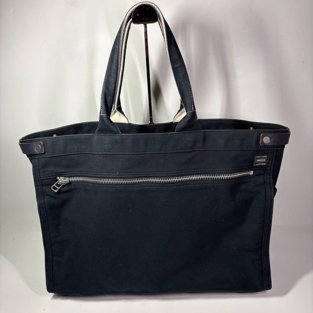 美品 PORTER ポーター トートバッグ ネイキッド キャンバス B4 L