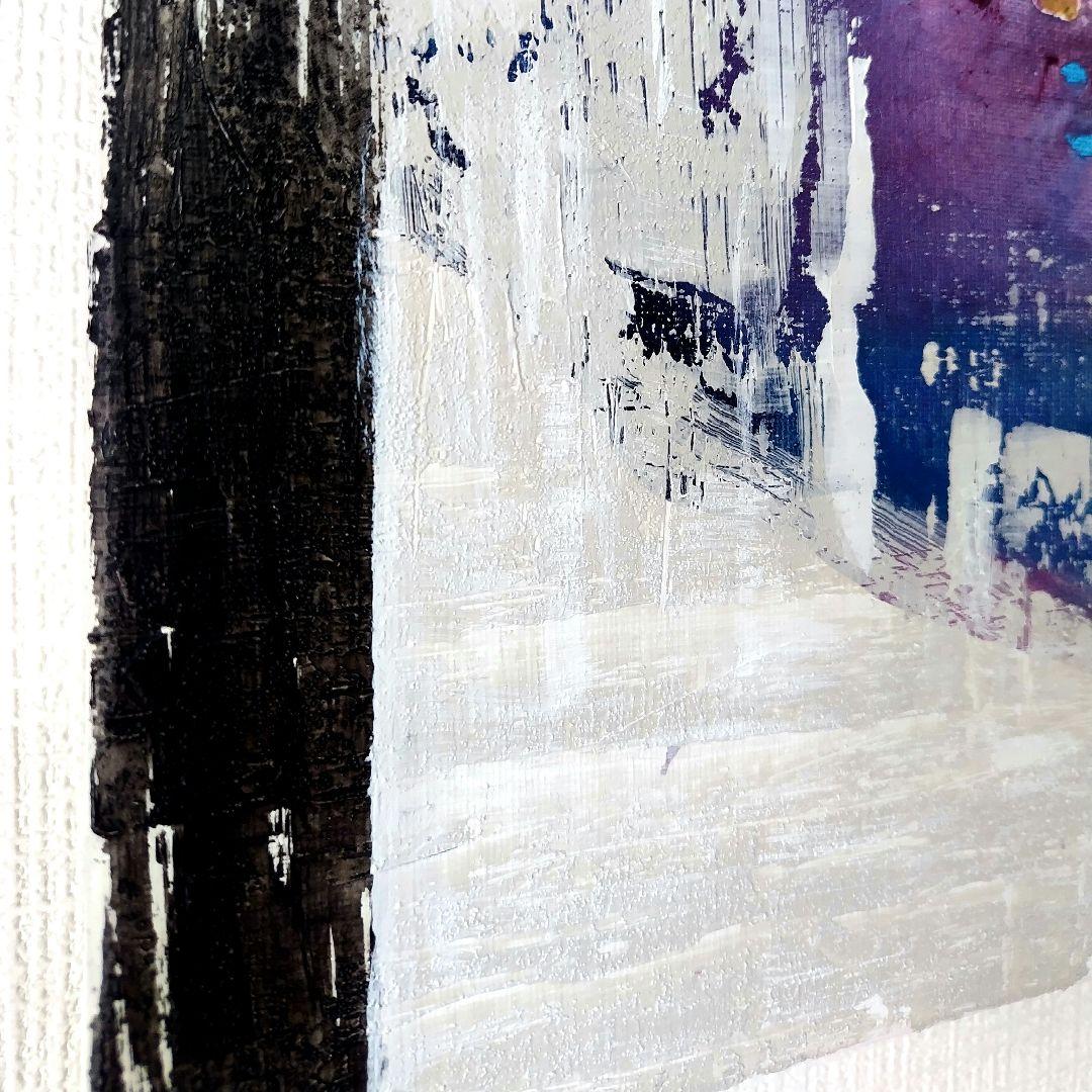 抽象画 現代アート モダン アクリル画 北欧 インテリアアート 黒