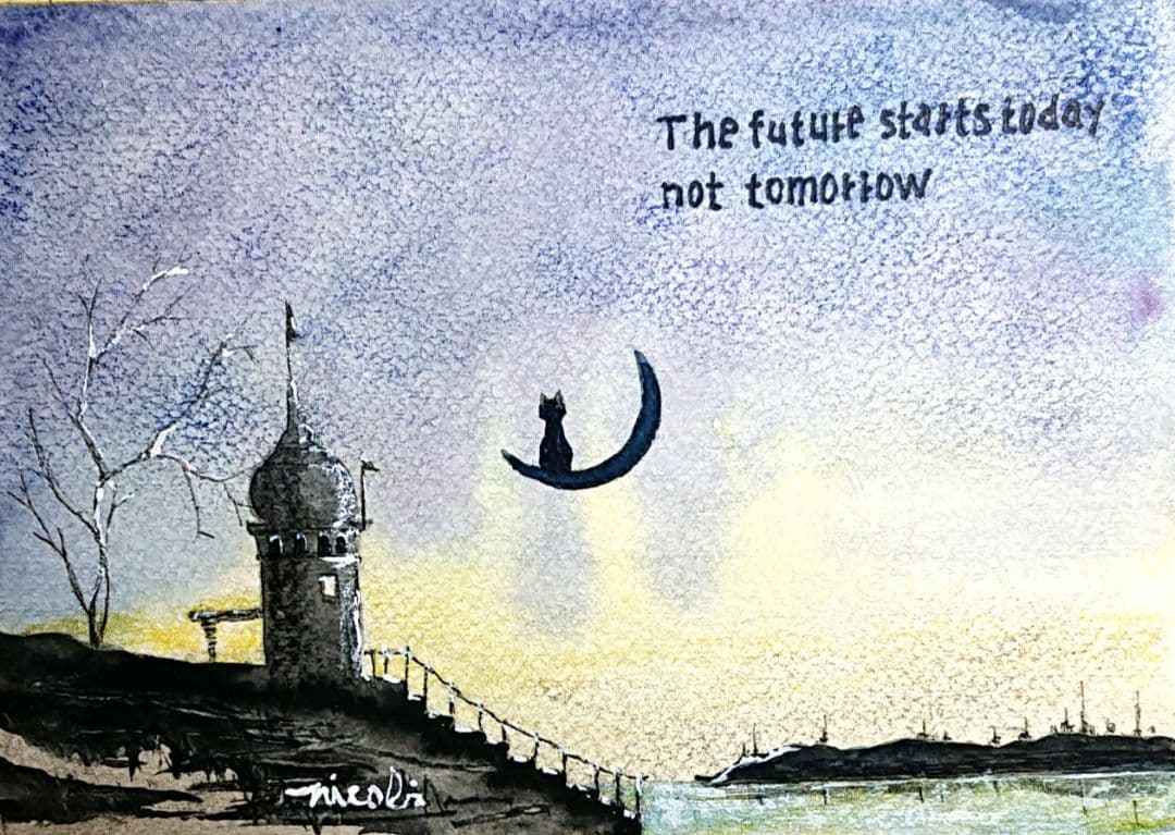 絵画 ★あつ★ レイキャビク他3点 原画 アート